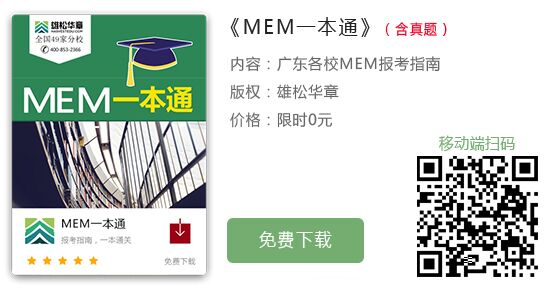 2020年哈爾濱工業大學MEM招生簡章